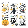 thumbnail image 1 of Pegatinas de pared para decoración de Halloween, adhesivos para ventanas, manualidades de bricolaje, calcomanías de espejo reutilizables impermeables 6 Piezas Jumpingount HA007620-00, 1 of 6