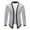 Silver Tops for Men, variant on IYTR Men's Fahsion Sequin Blazer Jacket Party Club Wear Dinner Show Host Costume Tops Coat Gold XL
