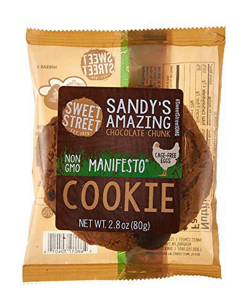 Sweet Street Desserts Sandy's Amazing Chocolate Chunk Manifesto Cookies, 2.8 Oz [48-Pack]