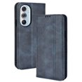 thumbnail image 1 of Compatible with Motorola Moto Edge 30 Pro Case Magnetic Closure Vintage Pattern PU Leather Wallet Cover with Card Slots-Blue, 1 of 5