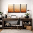 thumbnail image 4 of Framed Canvas Print Earth Tone Abstract Wall Art Set of 3 Modern Neutral Decorative for Living Room Bedroom - 24"x36"x3 BLACK, 4 of 8