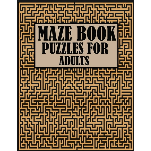 Maze Book Puzzles For Adults: 100 Butterflies shaped mazes for adults. A maze book with medium level for relaxation (Paperback)