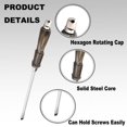 thumbnail image 4 of AVEKI Flat-Head Demolition Screwdriver with Striking Cap 8 Inch Slotted Impact Screwdriver Keystone Magnetic Tip Driver 1Pcs 0601M, 4 of 6