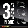 thumbnail image 4 of SuperATV HD Scratch Resistant Flip UTV Windshield for 2014+ Arctic Cat Wildcat Trail|1/4" Polycarbonate that is 250x Stronger than Glass and 25x Stronger than Acrylic|USA Made|FWS-AC-T-70, 4 of 6