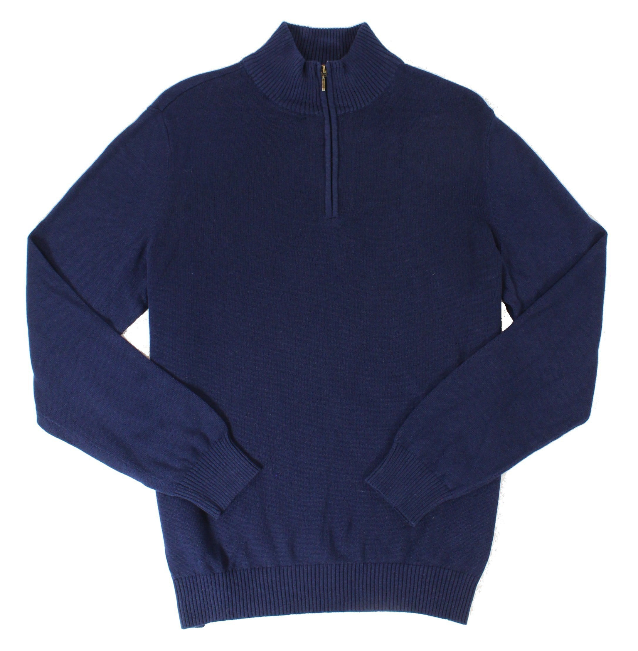 John Ashford - NEW Blue Navy Mens Size XL 1/2 Zip Mock Neck Sweater ...