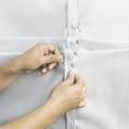 thumbnail image 4 of Camalay Harmony Light Filtering Adhesive Fastener Cascade Roman Shade 40 x 64 in White, 4 of 6