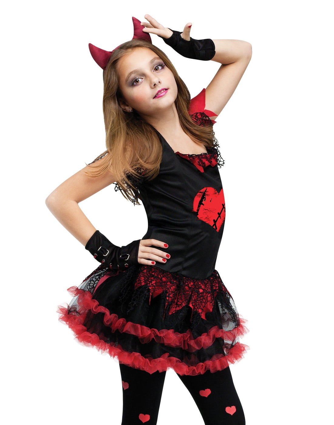 red and black devil costume