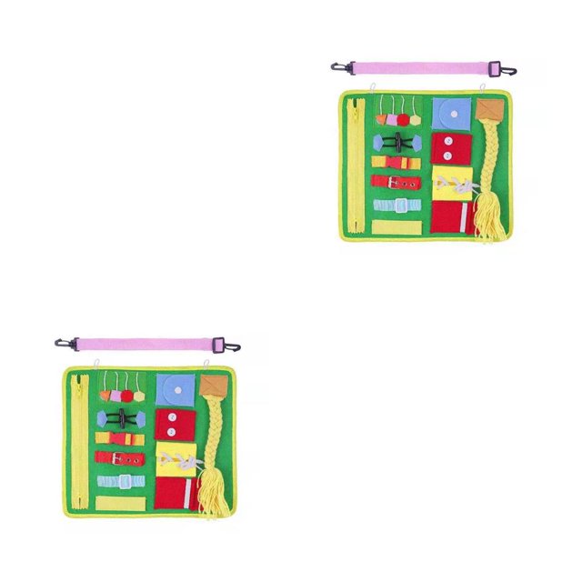 Vogacara Juguete para niños, tablero ocupado para bebés, juguetes de aprendizaje de matemáticas, tablero ocupado para bebés, 2# 2piezas