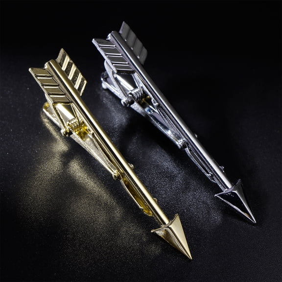 lixuesong Men Tie Clip Fashion Clasp Pins Gold Silver Shirt Fitting Gentleman Alloy Wedding Brooch Jewelry Decoration