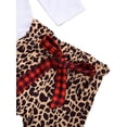 thumbnail image 6 of Seyurigaoka Baby's Christmas Suit Romper Plaid/Leopard Trousers Headband, 6 of 9