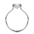 thumbnail image 2 of Ammo Jewel Elegant 2.2 Ct Oval Cut Hidden Halo Diamond Engagement Ring for Her - Featuring Luxurious Lab-Created Simulated Diamonds in 14K White Gold Plated - Ideal for Women’s Special Occasions, 2 of 3