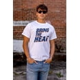 thumbnail image 4 of Bring The Heat Baseball Pitcher Men's Big & Tall Crewneck Graphic Tee Brisco Brands 5X, 4 of 5