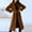 Brown, variant on Womens Solid Color Lapel Double Coat Winter Long Button Woolen Coat Women Long Dress Jacket Mid Length Dress Coats for Women No Toe Seam Winter Jackets Boot Winter Jackets for Women Size 9-11 Wool