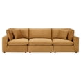 thumbnail image 3 of Sofa, Velvet, Brown, Modern Contemporary Urban Design, Living Lounge Room Hotel Lobby Hospitality, 3 of 10