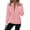 Pink, variant on Women Solid Color Pullover Hoodie Casual Half Zip Hoodie Active Jacket Women Casual Short Sleeve Top Front Zip Yoga Top Cute Sweat Shirts Jogging Suits Women Petite Yoga Jacket Women