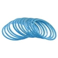 thumbnail image 6 of Efulgenz Blue Wedding Bangles Set Plain Textured Glass Bangles Bollywood Bracelets Bridal Bangle Indian Bangle Set Fashion Jewelry Accessories for Women (24 Pcs) Size 2.6, 6 of 7