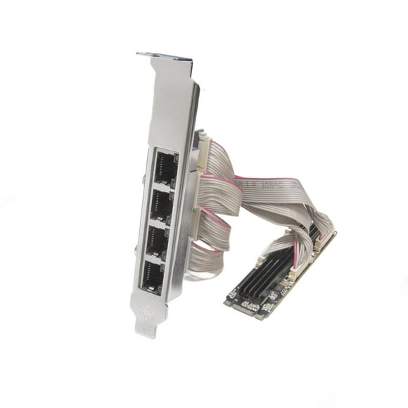 Tarjeta Ethernet IO CREST de 4 puertos Gigabit M.2 M+B Key SI-PEX24092
