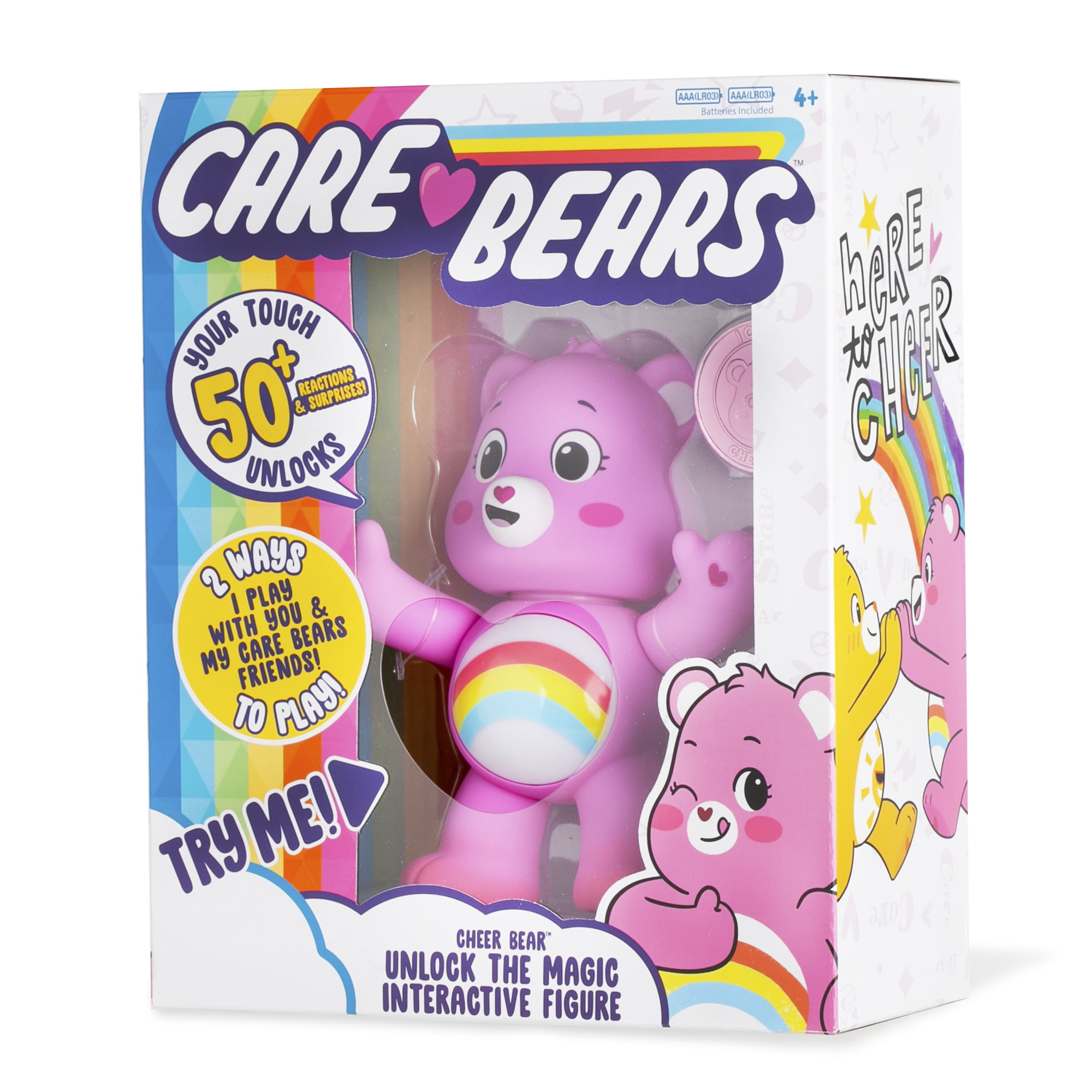 New Care Bears 5 Interactive Figure Cheer Bear Your Touch Unlocks 50 Reactions Surprises Walmart Com Walmart Com