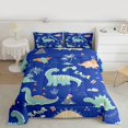 thumbnail image 2 of Castle Fairy Kawaii Animal Dinosaur Bedding Comforter Set 2pcs for Kids Teens Boys Girls,Cartoon Wildlife Dino Twin Comforter Sets Microfiber,Cute Rainbow Breathable Bedding Set, 2 of 8