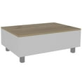 thumbnail image 1 of TUHOME Gambia Lift Top Coffee Table Engineered Wood Coffee Tables in White, 1 of 9