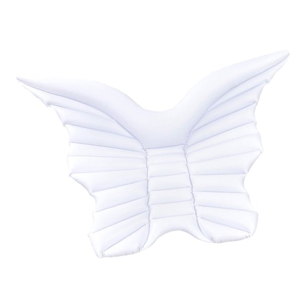 Flotadores para Piscina para Adultos, Hamaca de Agua para Vacaciones, Cama Flotante para Piscina de 250x180 Cm Blanco kusrkot Hamaca flotante