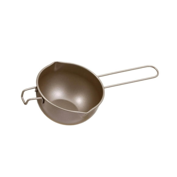 Chocolate Melting Pot Practical with Groove for Household Stainless Wide Application Dessert Shop Cafe