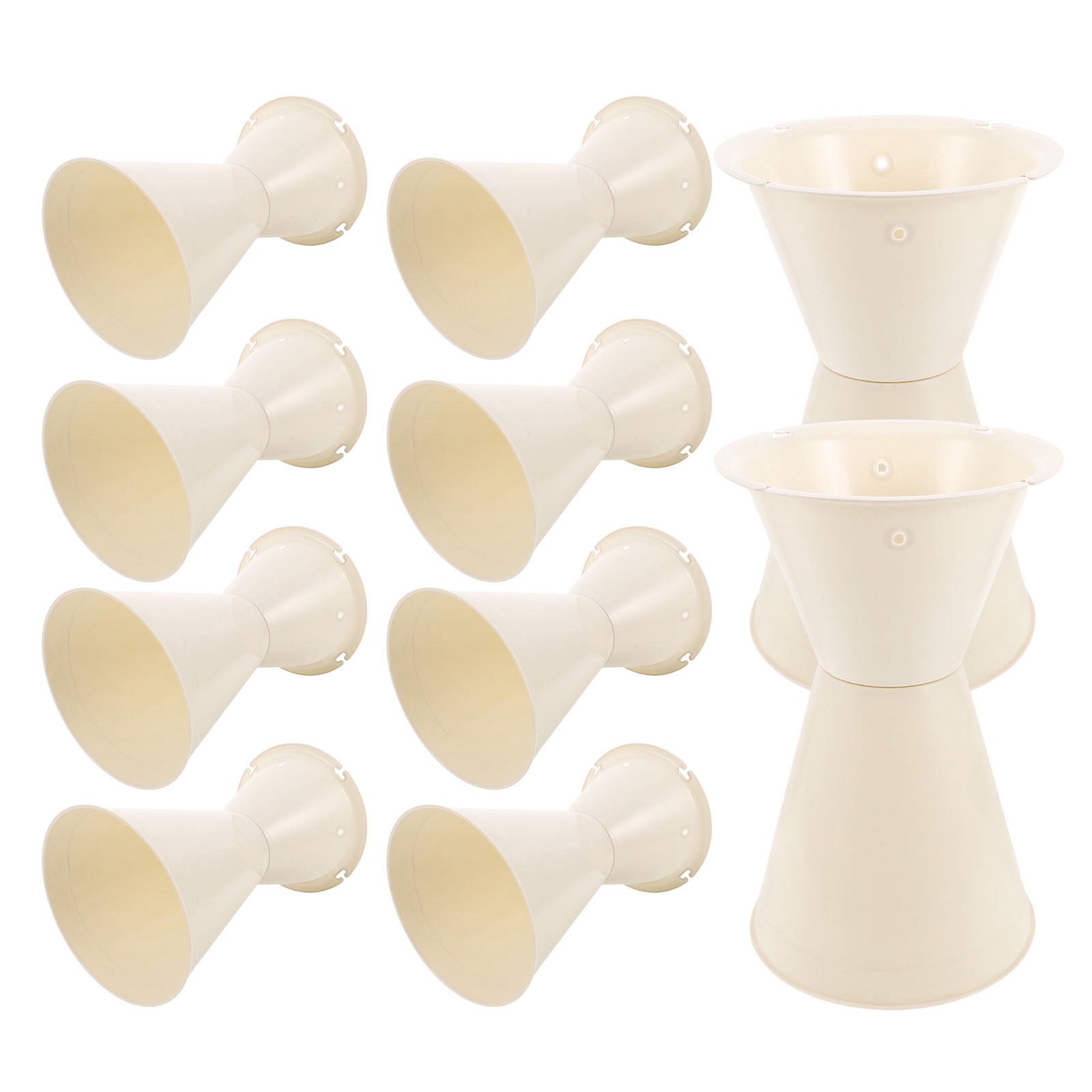 RENACLIPY White Floral Bouquet Liner with Plastic Arrow Tube Design, Compact Size for Elegant Flower Arrangements