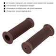 thumbnail image 6 of 2Pcs 22mm Universal Vintage Motorcycle Handlebar Grips Throttle Handle Bar Ends (Red Brown), 6 of 8