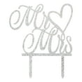 thumbnail image 1 of Ruiboury Acrylic Mr and Mrs Sign Bride And Groom Cake Topper Gold for Wedding Decorations, 1 of 1