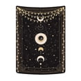 thumbnail image 1 of Tapiz de fases lunares, constelación misteriosa, cielo estrellado, cartas del tarot, colgante de pared, arte de pared estético retro astrológico para dormitorio, sala de estar, negro, 150 x 130 cm, 1 of 5
