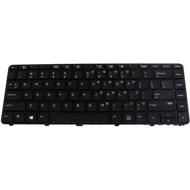 LeFix US Clavier Non Rétroéclairé avec Cadre Compatible avec HP Probook 430 G3,440 G3,440 G, 640 G2,645 G2 P/N:
