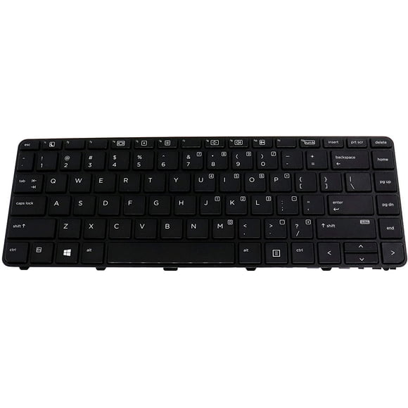 LeFix US Clavier Non Rétroéclairé avec Cadre Compatible avec HP Probook 430 G3,440 G3,440 G, 640 G2,645 G2 P/N: