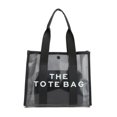 thumbnail image 1 of Bolso de mano tipo bandolera con diseño de letras y transparente de estilo moderno, 1 of 6