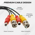 thumbnail image 5 of 4 Pack of 100FT Premade BNC Video Power Cable – Black Plug & Play Extension Cord for CCTV Cameras, DVRs, Security Systems, Surveillance Equipment, Cables Direct Online, 5 of 9