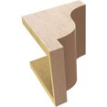 thumbnail image 6 of 8"W x 8"D x 8"H Wide Newport Rough Cedar Woodgrain TimberThane Corbel, Primed Tan, 6 of 6