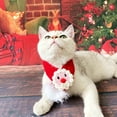 thumbnail image 4 of Pet Christmas Costume Dogs Cats Hat Cape Scarf Christmas Series Pattern Dress-up Skin Friendly Pet Cosplay Christmas Cone Hat Scarf Shawl Pet Photo Props, 4 of 8