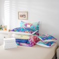 thumbnail image 4 of Erosebridal Teen Flower Octopus Bedding Sets Twin Size,Cartoon Sealife Comforter Sets with Sheets,Marine Room Decorative,Breathable,7pcs, 4 of 6