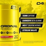 C4 Original Pre Workout Powder, Fruit Punch, 30 Servings