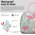 thumbnail image 3 of Tropical Floral Insulated Lunch Tote - Waterproof Reusable Thermal Lunch Bag for Women, Leakproof & Spacious with Outer Pocket, Vibrant Hawaiian Hibiscus Design, 3 of 4