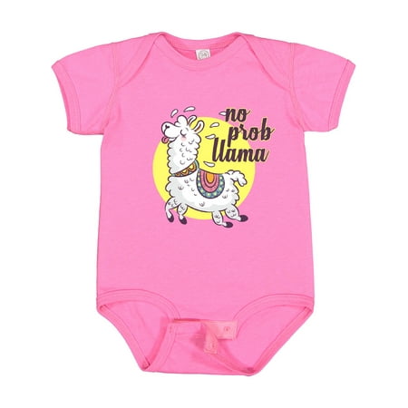 

Inktastic No Prob Llama Boys or Girls Baby Bodysuit