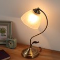 thumbnail image 3 of Frosted Glass Bedside Lamp European Style Rustic Living Room Bedroom Desk Table Lamp Reading Light, 3 of 5