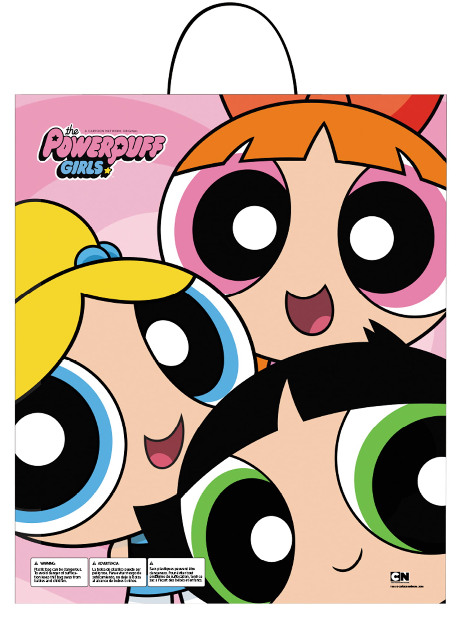 Powerpuff Girls "Blossom Bubbles and Buttercup" 16 in x 16 in Tote Bag New 