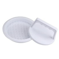 Yucurem Round Bbq Burger Maker Mould Burger Patty Mold for Bbq Grill Accessories Kitchen Tools (White)