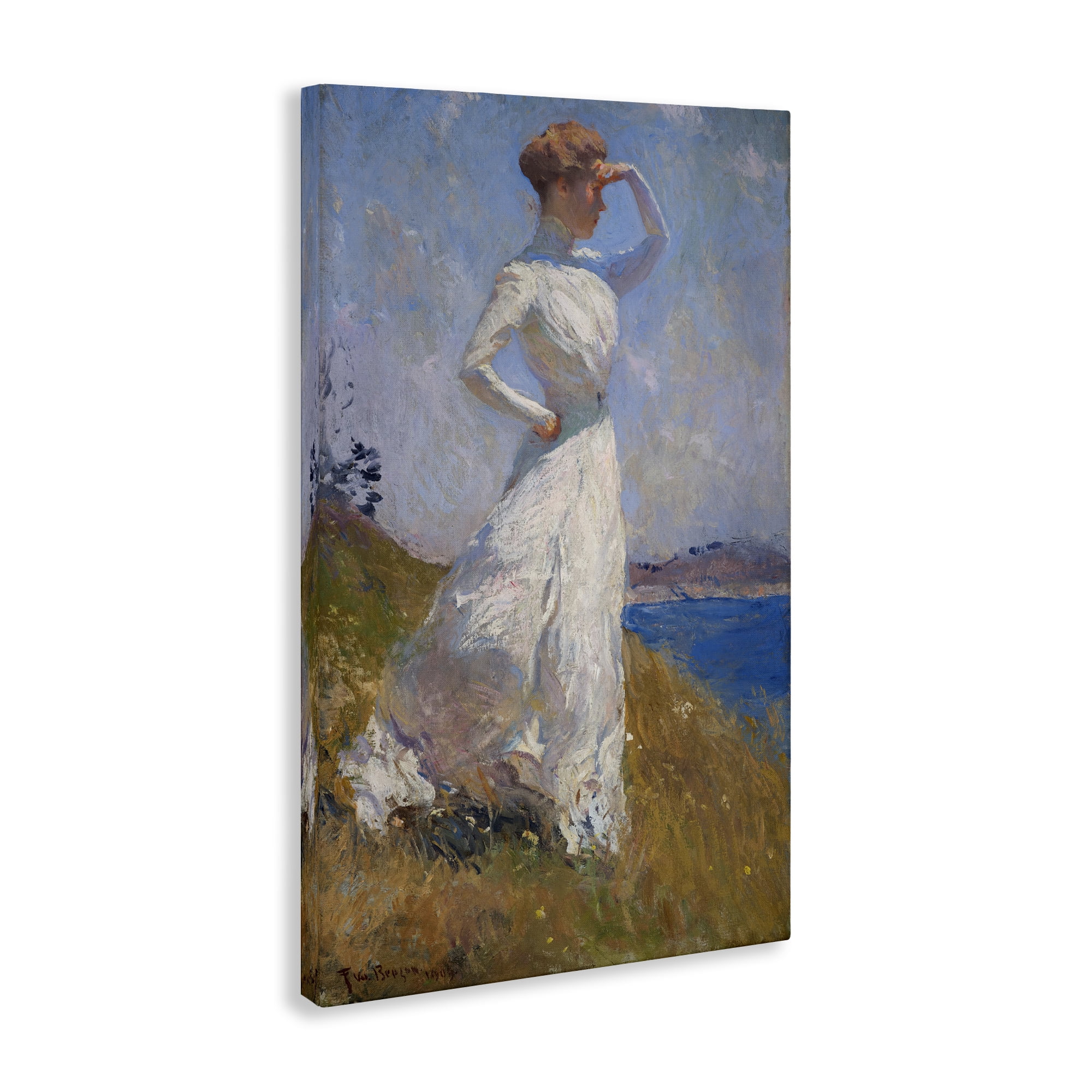 Stupell Industries Classical Woman in Sunlight People Painting Wrapped Canvas Art Print Wall Art, 20 x 30