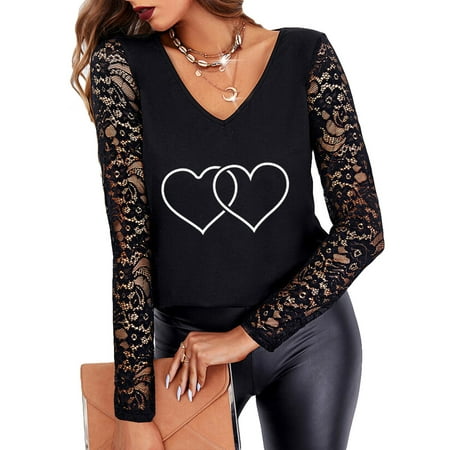 

KaLI_store Plus Size Graphic Tees For Women Women s Turtleneck Long Sleeve Shirts Neck Slim Fitted Casual Pullovers Underscrubs Layer Tee Tops