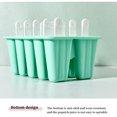 thumbnail image 3 of WKSCLPAI Silicone Popsicle Molds Clearance 10-Cavity,New Creative Silicone Ice Box,Food-Grade Ice Pop Cream Molds,DIY Ice Pop Mold with 10 Reusable Sticks,BPA-Free,Mint Green, 3 of 6