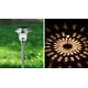 thumbnail image 3 of Lámpara solar Lámpara solar para césped Exterior Impermeable Acero inoxidable Vidrio LED Jardín Paisaje Luz Enchufe Lámpara Poste Luz, Plata, Luz blanca, 3 of 5