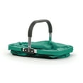 thumbnail image 3 of RSVP International Market Basket Aluminum Frame, Large Zip Side Pocket, 17x11x18", Turquoise, 3 of 3