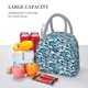thumbnail image 5 of Balery Ocean Waves Bolsa de Almuerzo para Mujeres, Caja de Almuerzo, Bolsa de Almuerzo Pequeña Impermeable, Tote de Almuerzo Reutilizable con Gran Capacidad, 5 of 6