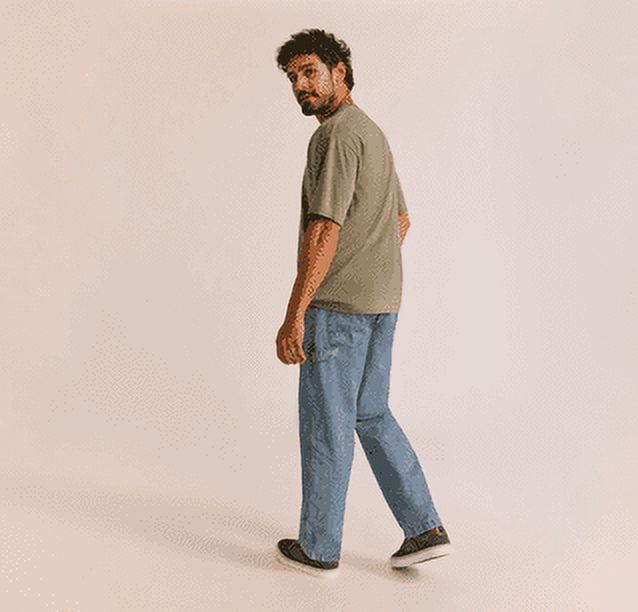 No Boundaries All Gender Cotton Oversize Tee with Short Sleeves, Men's and Big Men's